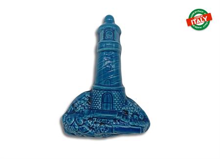 PESCE FARO GRANDE BLU CERAMICA