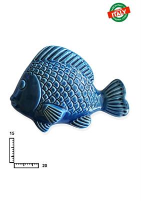 PESCE ORATA GRANDE BLU CERAMICA