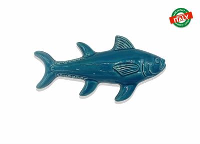 PESCE TONNO GRANDE BLU CERAMICA