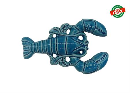 PESCE ASTICE MEDIO BLU CERAMICA