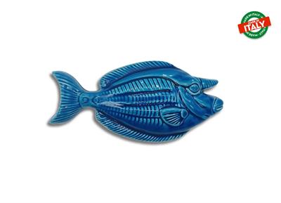 PESCE UNICORNO MEDIO BLU CERAMICA