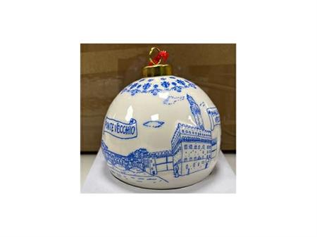 PALLINA CERAMICA BIANCA PICCOLA PERSONALIZZABILE