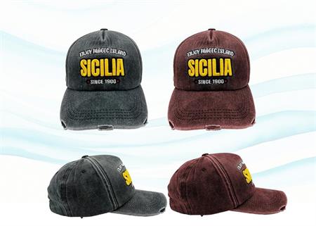 CAPPELLO VINTAGE C/STRAPPI S/2 SICILIA SINCE 1900