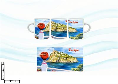 MINI MUG CERAMICA SUBL. ISCHIA CASTELLO