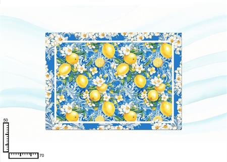 STROFINACCIO CM50X70 CELESTE C/LIMONI