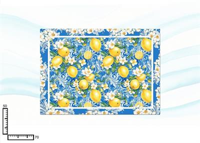 STROFINACCIO CM50X70 CELESTE C/LIMONI